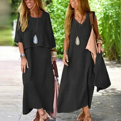 Maxi Dress Elegant Two-Piece Set