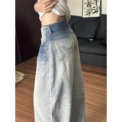 Gradient Wash Baggy Jeans
