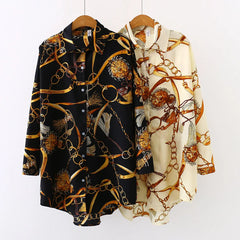 Loose Button Down High Low Hem Casual Tunic Blouse