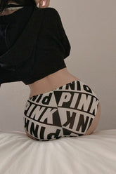 Letter Print Underpant Brief Panty