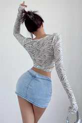 Deep V Cross Strappy Top
