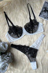 Gauze Lace Underwear Lingerie Set