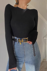 Slim Fit Tight Long Sleeve Top
