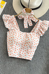 Femme Bra Tank Top Camisoles For Butterfly Crop Tops Cropped Tanks