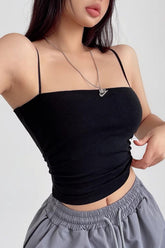 Elastic Suspender Vest Top
