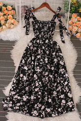 Floral Strap Strappy Print Sleeveless Dress