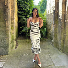 Polka Dot Midi Dress