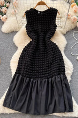 Dress Elegant Lady Ruffled Vacation Party Dress