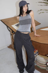 Lace Up Side Pocket Side Cargo Pants