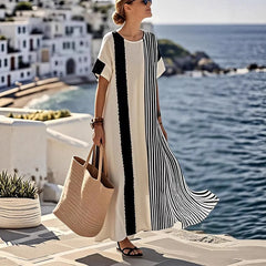 Striped Maxi T-Shirt Dress