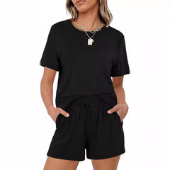 Pink Crew-Neck Short-Sleeve T-Shirt