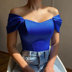 Off Shoulder Corset Crop Top