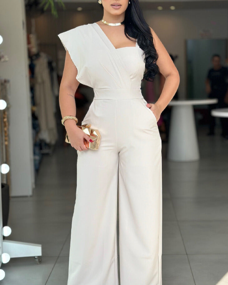 Elevated Style Off-The-Shoulder Jumpsuit