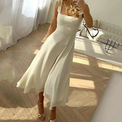 Spaghetti Strap Chiffon Maxi Dress