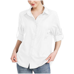 Roll Tab Sleeve Button-Down Shirt
