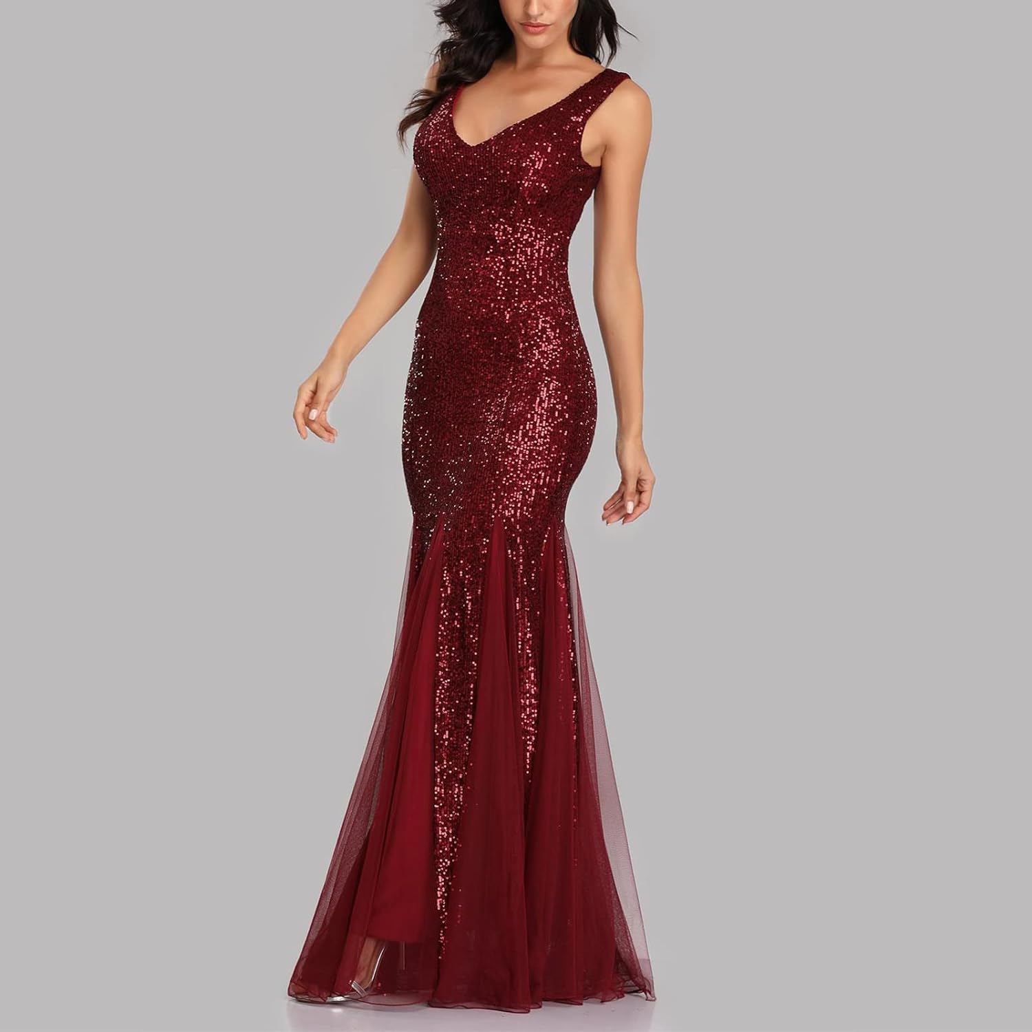 Morgan Formal Flocked Velvet Dress