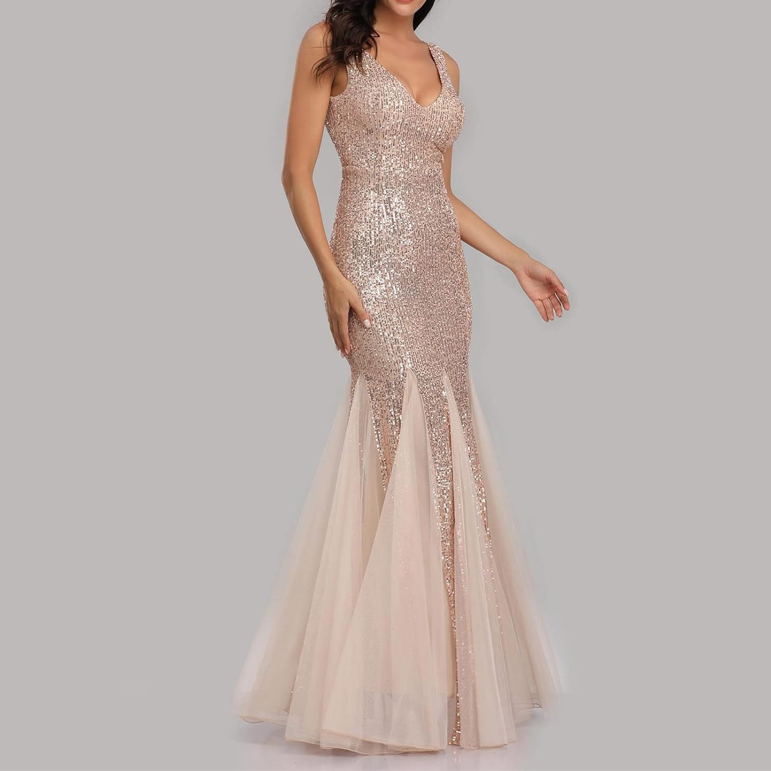 Morgan Formal Flocked Velvet Dress