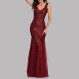 Morgan Formal Flocked Velvet Dress