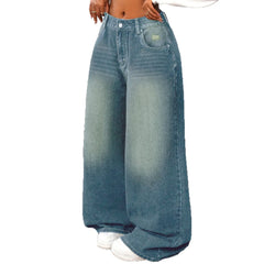 High Waisted Wide Leg Baggy Jeans