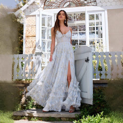 Corset Floral Print Maxi Dress