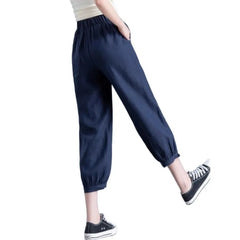 Loose Harem Cropped Casual Pants