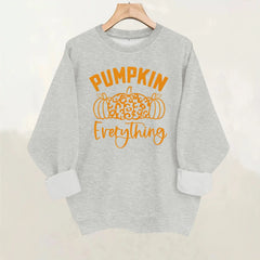 Halloween Pumpkin Letter Graphic Sweatshirt