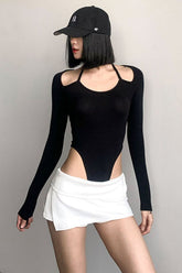 Halter Bodycon Bodysuit Swimsuit