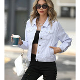 Casual Oversized Button Down Jean Coat