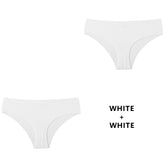 2PCS/Set Panties For Seamless Panty Set Solid Invisible Underwear Low Waist Briefs Underpant Lingerie