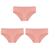3PCS/Set Panties Underwear Solid Color Briefs Low-Rise Soft Panty Underpants Female Lingerie