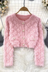 Retro Long Sleeve Buttons Cardigan Jacket Coat