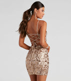 Live It Up Sequin Mini Dress