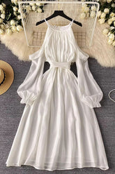 Lace Long Sleeve Off Shoulder Maxi Dress
