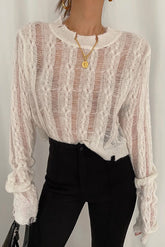Ruched Tank Tops Ripped Shirt