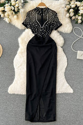 Short Sleeve Bodycon Maxi Dress