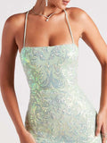 Stunning Iridescent Sequin Mini Dress