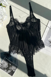 Gauze Lace Bodysuit Underwear Lingerie