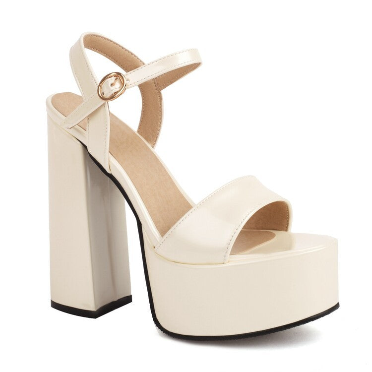 Diva-Worthy Metallic Platform Heels