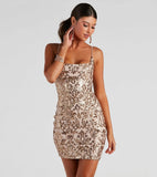 Live It Up Sequin Mini Dress