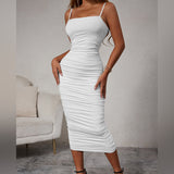 Fall For Me Ruched Midi Dress
