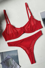 Chiffon Underwear Lingerie Set