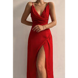 Vestido cruzado con purpurina Carella