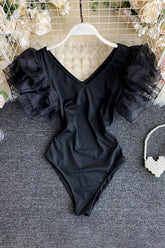 Lace V-Neck Bodysuit