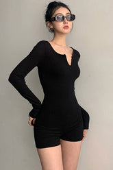 Zip Long Sleeve Bodysuit