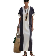 Striped Maxi T-Shirt Dress