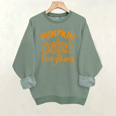 Halloween Pumpkin Letter Graphic Sweatshirt