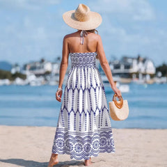 Boho Sleeveless Split Dress