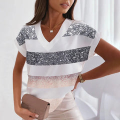 3D Print Casual Short Sleeve T-Shirt