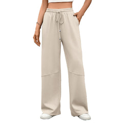Drawstring Wide Leg Sweatpants