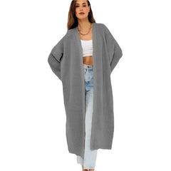 Oversized Ribbed Long Knit Cardigan for Open Front Maxi Sweater Jacket